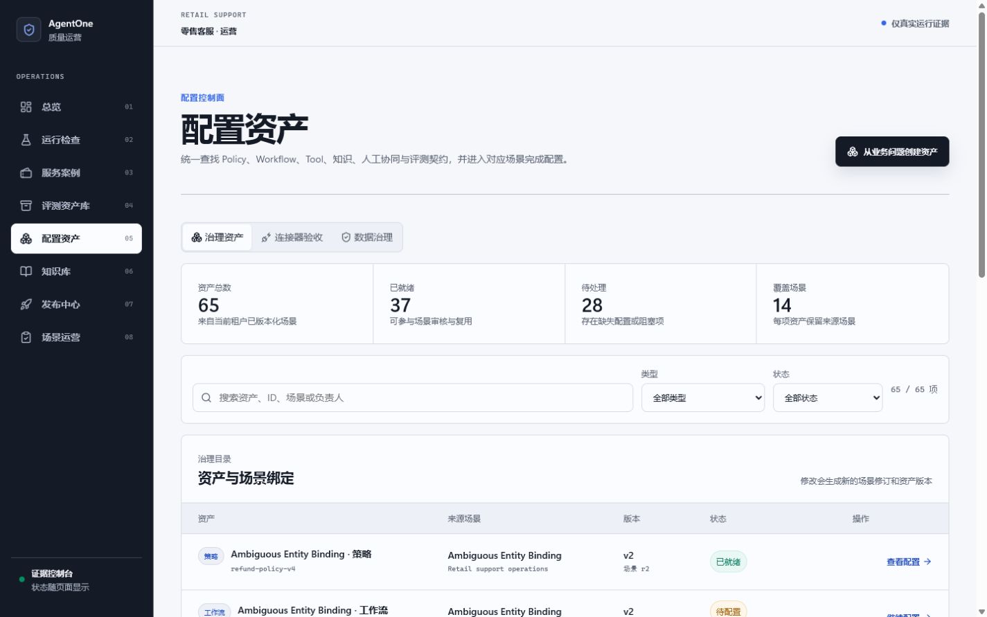 ResolveAI 配置资产工作区