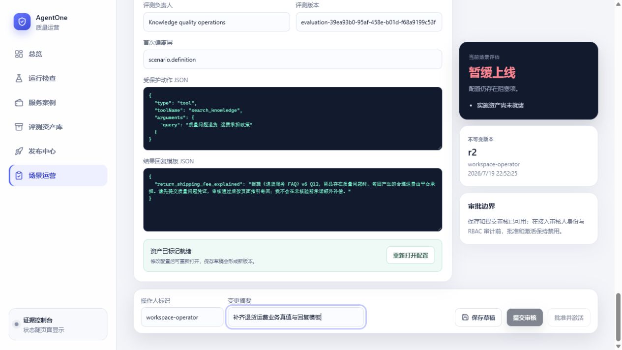 ResolveAI 未就绪资产阻断